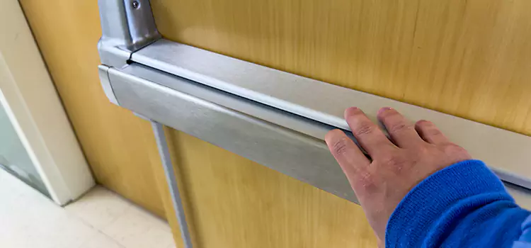 Installing a Push Bar on a Door Loves Park